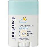 dearcloud Sunny Defense Sunscreen Stick SPF 50+ PA++++ – Korean Sunscreen for Face & Travel Size (.68 oz)