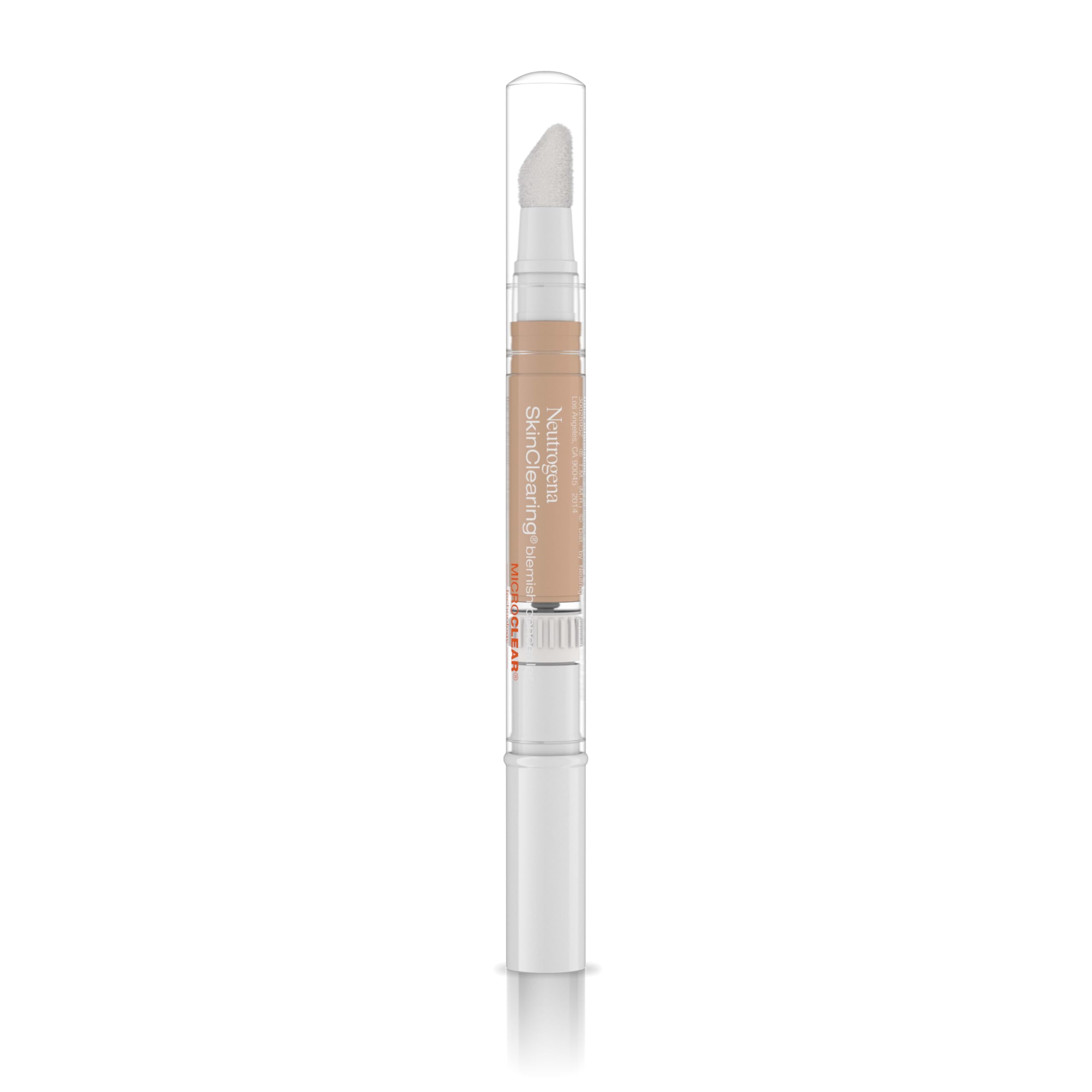 Neutrogena SkinClearing Blemish Concealer Face Makeup with Salicylic Acid Acne Medicine, Non-Comedogenic and Oil-Free Concealer Helps Cover, Treat & Prevent Breakouts, Light 10,.05 oz