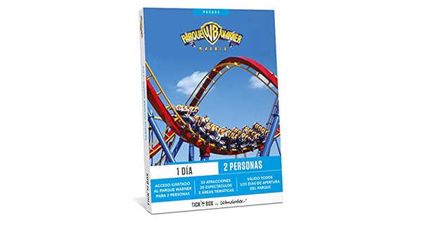 TicknBox - Caja Regalo Parque Warner Madrid 1 día : Amazon ...