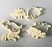 3 Dinosaur Shaped Cookie Cutters – 3-D Skeleton Fossil Cookie Set – Dino Shape Molds Cutters Stamps – T-Rex Triceratops Stegosaurus Shapes by Jolly Jon