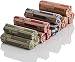 J Mark 400 Neatly-Packed Flat Coin Roll Wrappers Assorted, Made in USA, (Quarters, Dimes, Nickels, Pennies), ABA Striped Kraft Paper Coin Rolls Wrappers, Includes J Mark Deposit Slip primary