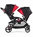 Contours Options Tandem Double Stroller, Red Velvet