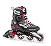 Rollerblade Macroblade 90 Alu Women's Adult Fitness Inline Skate, Black and Cherry, High Performance Inline Skates