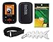 Black Soft Skin Case + Screen Protector + Armband + Smart Cord Wrap for SanDisk (SDMX24) Clip Sport 4GB 8GB MP3 Player