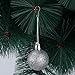 Zhehao 100 Pieces Ornament Hooks Mini Christmas Hooks Christmas Tree Ornament Hangers with Storage Box for DIY Crafts Christmas Party Decoration, Silver