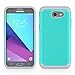 Case for Samsung Galaxy J3 Emerge / J3 2017 / J3 Prime / J3 Mission / J3 Eclipse / J3 Luna Pro/Sol 2 / Amp Prime 2 / Express Prime 2, SYONER [Shockproof] Defender Phone Case Cover [Turquoise]