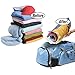 12 Compression Bags for Travel Packing - Travel Space Saver Bags for Clothes - Roll-Up Bags no Vacuum Pump Needed