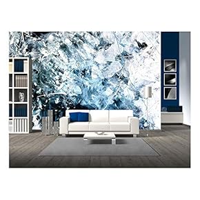Abstract Acrylic Painted Texture Background - Removable Wall Mural | Self-Adhesive Large Wallpaper - 66x96 inches