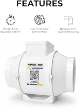 Fantronix 150mm Inline Bathroom Extractor Fan with Run-On Timer view 4