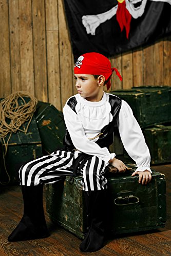 Kids Boys Rogue Pirate Halloween Costume High Seas Buccaneer Dress Up & Role Play - Image 6