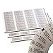 Return Address Labels - 500 Personalized Labels on Sheets (Silver)