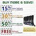 BAMS Premium Bamboo Compression Socks for Men & Women - Antibacterial 20-30 mmHg Graduated Knee-High Sock with Hypoallergenic Odor-Kill Technology for Running, Sports, Travel, Maternity (1 Pair)