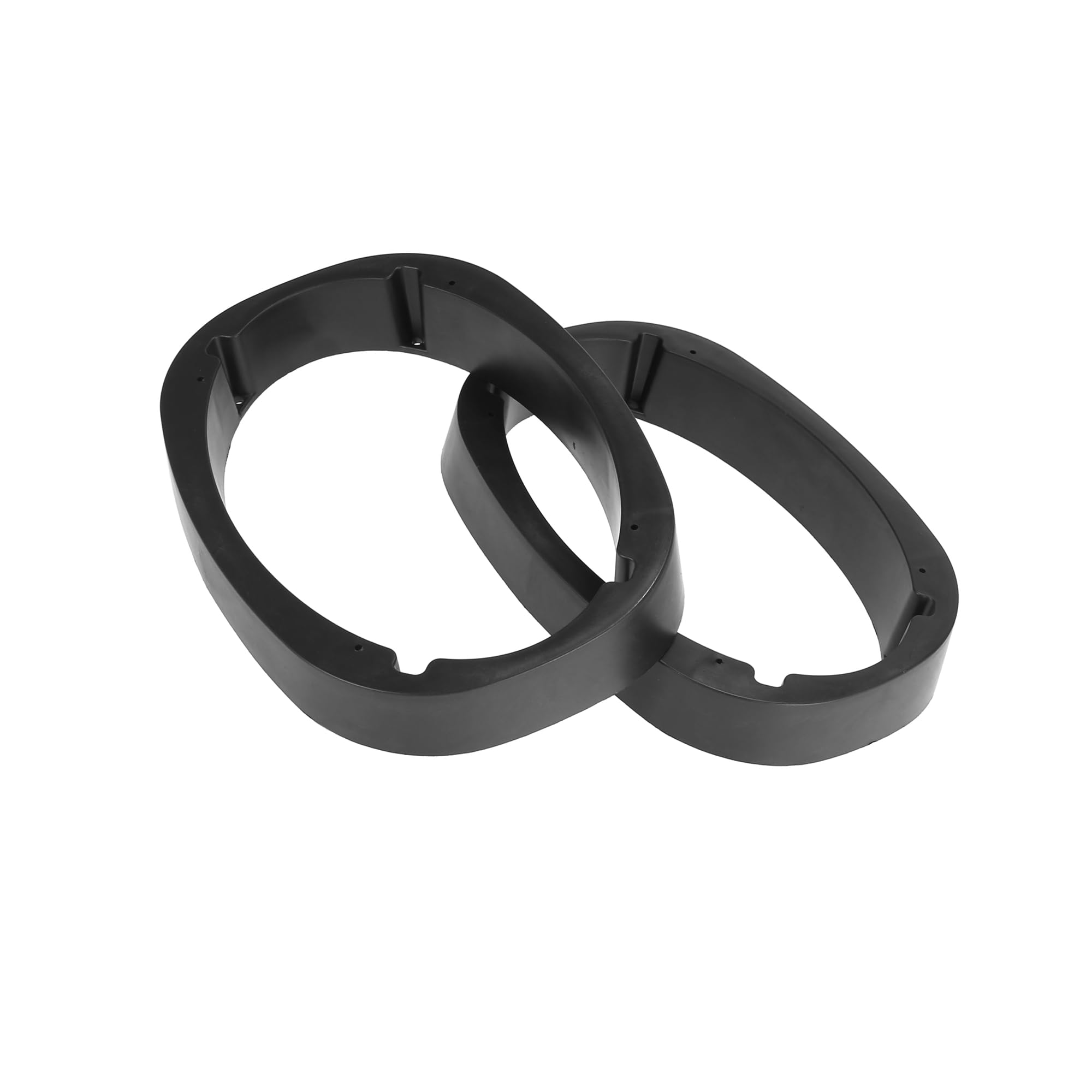 Motoforti 2Pcs Universal Speaker Spacer Mounting Ring Adapter for 6"x9" Speaker Plastic 46mm Thickness Black Hollow Long-lasting