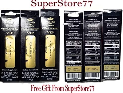 SuperStore77 Vital Dose 12 Packs of 2 Honey Totaling 24 Free Gift Purchase from SuperStore77 Only