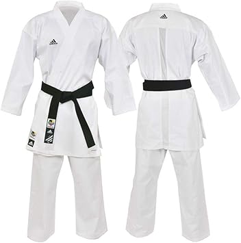Kimono Karatê Adidas Club Branco Com Selo WKF 190