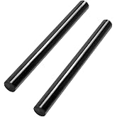 2 Pack Round Acetal Copolymer Rods - 3/4 -Inch Diameter and 12-Inch Length Opaque Black Acetal Copolymer Rods （POM-C） Perfect for Non-Marring Fixtures (0.72in&times;12in)
