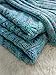 Kpblis Knitted Mermaid Tail 71-Inch-by-35-Inch Blanket Blue