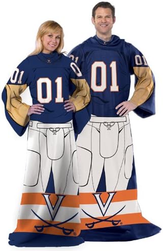 IFS - Virginia Cavaliers NCAA Adult Uniform Comfy Throw Blanket w/ Sleeves