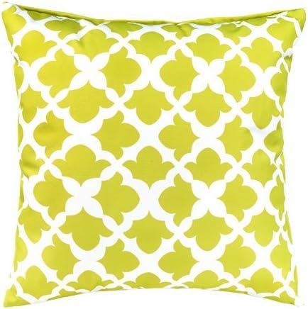 Gardenista Outdoor Decorative Scatter Cushion | Water Resistant Indoor Garden Printed Cushions | Soft & Comfy Hollowfibre Filled Patio Furniture Pillow | Durable and Easy to Clean (Lime, 45x45cm)