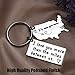LParkin Couple Keychain Long Distance Relationship Gift for Boyfriend Girlfriend - I Love You More Than The Miles Between Us Keyring - Anniversary, Birthday, Valentines Gift