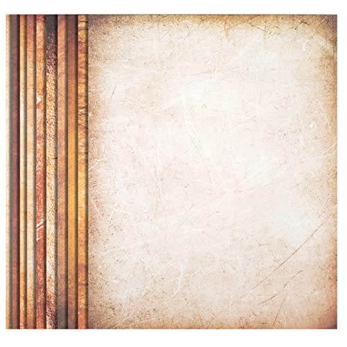 Koogel 220 Sheets Vintage Stationery Paper, Old Fashion Letter Paper 11 x 8.5 Inch Antique Looking Paper 10 Designs for Writing Calligraphy Scrapbook Wedding Invitation Printing