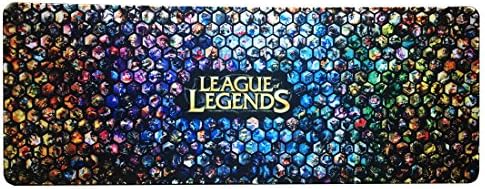 Extra Large &amp; Thicken Locking Edge League of Legends LoL Professional Gaming Mouse Pad Mouse Mat Keyboard Mat -31.4''x11.8''x0.11'' Dimension