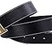 Men Belt Business Casual H Buckle Leather Belt with Pin Buckle