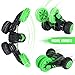 SGILE RC Remote Control Stunt Car, Birthday Gift Present Toy for Kids, Racing Vehicle Rechargeable with Bright LED Lights Stand Up and Rotate at 360 Degree, Green