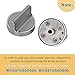 5 Pack W10594481 Knob for Whirlpool Stove/Range- Replace WPW10594481, AP6023301, PS11756643