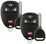 Discount Keyless Pair Of Replacement 4 Button Automotive Keyless Entry Remote Control Transmitters 15913421 And Replacement ID 46 Transponder Keys