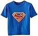 Superman Big Boys' Short Sleeve Raglan T-Shirt Shirt, Royal Blue, Medium