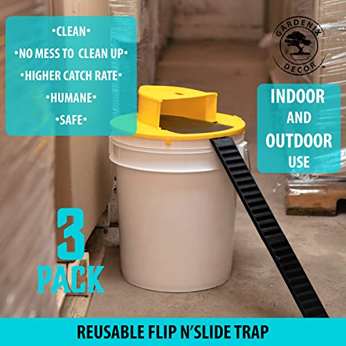 Gardenix Decor 5 Gallon Bucket Lid Mouse Rat Trap Automatic Reset