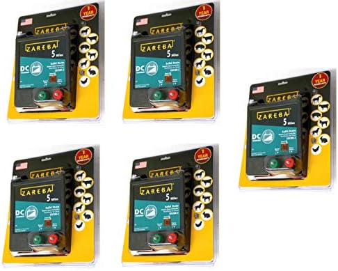 Zareba EDC5M-Z 5-Mile Battery Operated Solid State Electric Fence Charger (5-Pack)