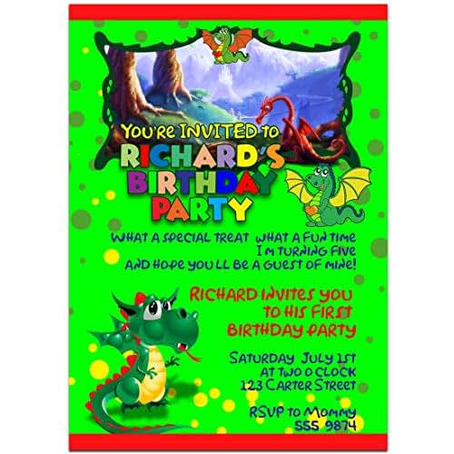 Dragon Tales Birthday Invitations 8