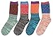 Bienvenu Women's Lady's 4 Pair Pack Vintage Style Colorful Cotton Crew Socks