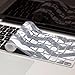 Kuzy Compatible with MacBook Keyboard Cover for Older Version MacBook Pro 13 15 17 inch and MacBook Air 13 inch, iMac Wireless Keyboard, Silicone Skin Key Board Protector, Chevron Gray