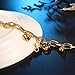 Cross Heart Stainless Steel Bracelets Adjustable Double-deck Chain Charm Love Gold Long Bangle Bracelets for Women Girls