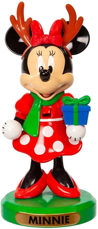 Nutcrackers - Disney Kurt Adler 6-Inch Minnie Mouse with Tree Nutcracker