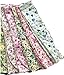 JellyBeadZ Brand Cooling Neck Scarf Sports Bandana -Assorted Flower Patterns - 1 Scarf