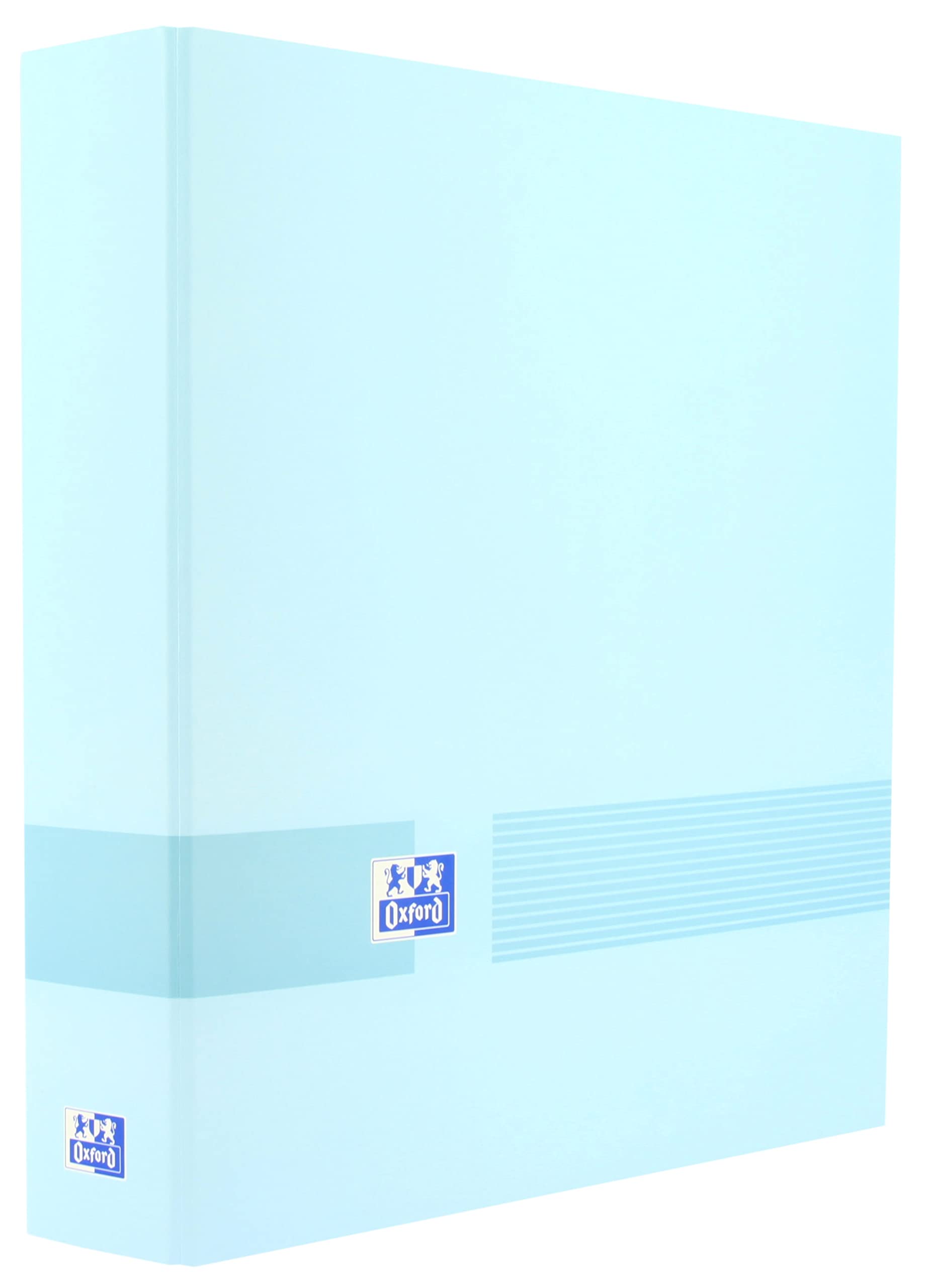Oxford, 4 Ring Binder A4+, Extra Cover, Spine 40 mm, Pastel Blue
