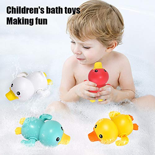 MANDIY Baby Bath Toy Cute Wind Up Duck Swimming Pool Toys MultiColors