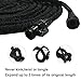 Genned Expandable Garden Hose, 75ft Strongest Expanding Garden Hose on the Market with Triple Layer Latex Core & Latest Improved Extra Strength Fabric Protection for All Your Watering Needs(Black)