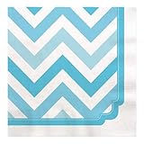 Chevron Blue - Luncheon Napkins (16 count)