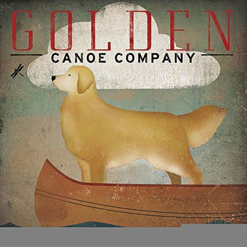 Art Prints Golden Coffee Co by Ryan Fowler 12x12 Sign Dog Yellow Lab Art Print Art