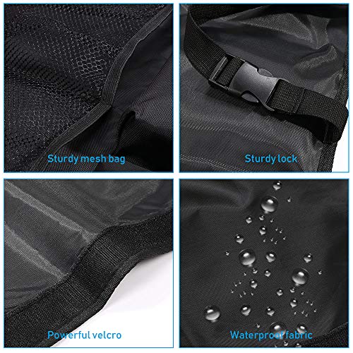 URAQT-Organizador-Maletero-Coche-Bolsas-para-Maletero-del-Coche-de-Malla-para-Coche-con-8-Bolsillos-Correa-Ajustable-y-3-Cinta-de-Fijacin-Adecuado-para-SUV-MVP