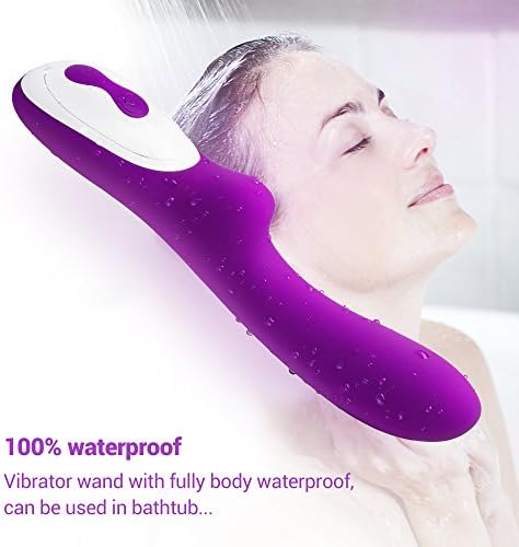 Massager Vibrating Wand Powerful Multi-speed ,Medical Silicone Surface,Wireless Rechargeable vibrator