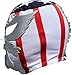 Deportes Martinez Mexican Wrestling Mask – Authentic Luchador Lucha Libre Mask, Handmade in Mexico – Pro Fit Adult Size – Patriot Silver