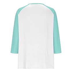 Henley Shirts for Women Y2K Contrast Color Block