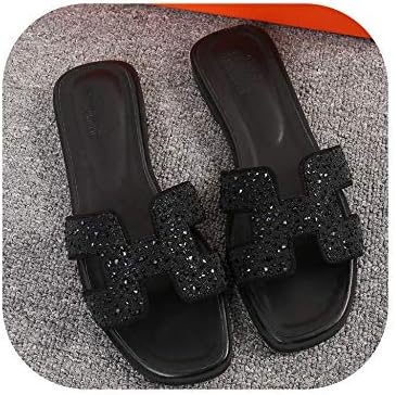 Leather Hollow H Slippers Fashion Shoes Word Cool Slippers Female Summer Beach Large Size Sandals
