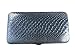 WOMEN FLAT WALLET CLUTCH BY DESIGNSK (Snake Silver)